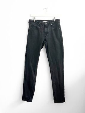 Levis Strauss Men's Denim Jeans Stone Wash Black Straight Leg Slim Fit W30 - L32
